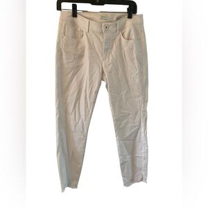 J.Jill Denim Authentic Fit‎ Slim Ankle Stretch White Jeans Women's Size 6